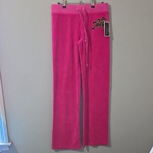 Juicy Couture Fuchsia Velour Trousers